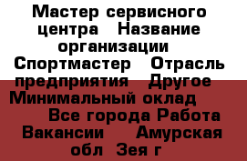 Мастер сервисного центра › Название организации ­ Спортмастер › Отрасль предприятия ­ Другое › Минимальный оклад ­ 26 000 - Все города Работа » Вакансии   . Амурская обл.,Зея г.